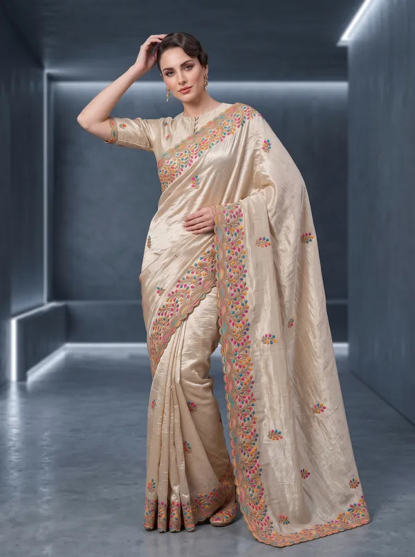 Georgette_Chinon_Saree_with_Colorful_Floral_Embroidery