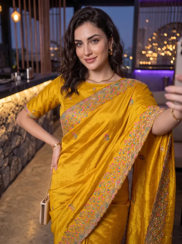 Georgette_Chinon_Saree_with_Colorful_Floral_Embroidery