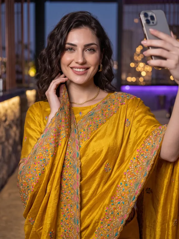 Georgette_Chinon_Saree_with_Colorful_Floral_Embroidery