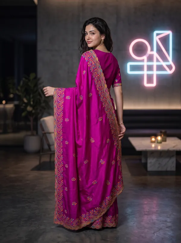 Georgette_Chinon_Saree_with_Colorful_Floral_Embroidery
