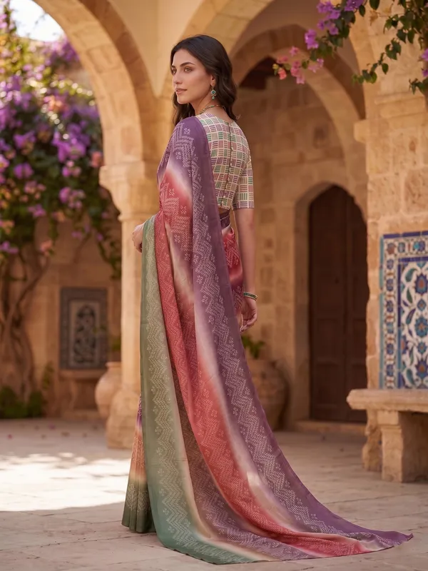 Multi-Color_Ombre_Printed_Tissue_Satin_Silk_Saree