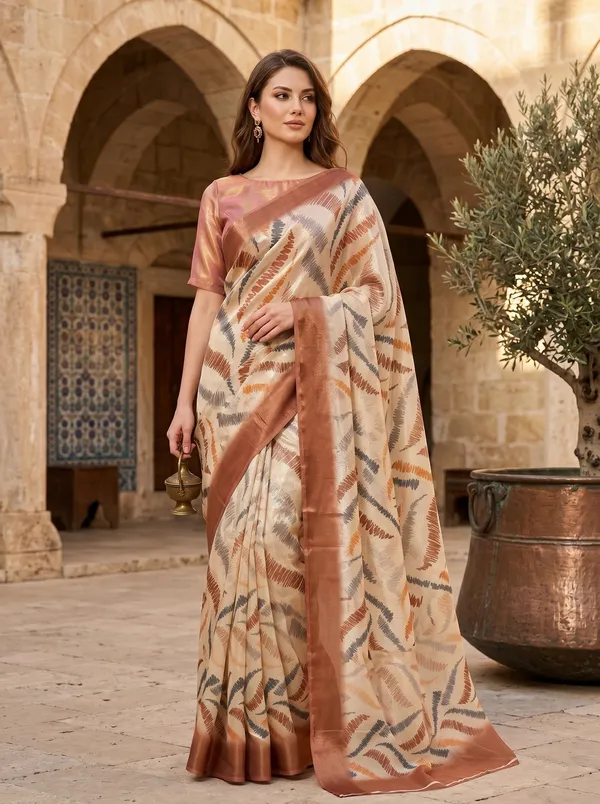 Cream_Tissue_Satin_Silk_Printed_Saree_with_Abstract_Design