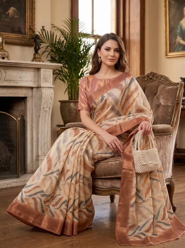 Cream_Tissue_Satin_Silk_Printed_Saree_with_Abstract_Design