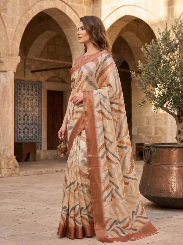Cream_Tissue_Satin_Silk_Printed_Saree_with_Abstract_Design