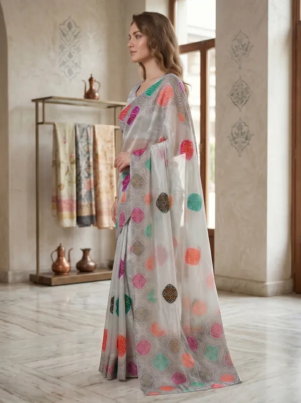 Light_Grey_Tissue_Satin_Silk_Bandhani_Printed_Saree