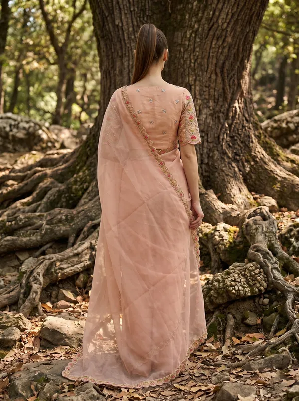 Peach_Georgette_Ready-to-Wear_Saree_with_Beads_&_Sequin_Embroidery_Work