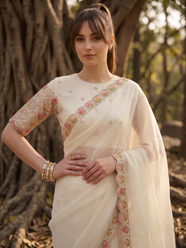 Off_White_Ready-to-Wear_Georgette_Saree_with_Beads_&_Sequin_Embroidery_Work