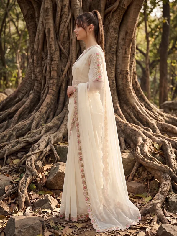 Off_White_Ready-to-Wear_Georgette_Saree_with_Beads_&_Sequin_Embroidery_Work