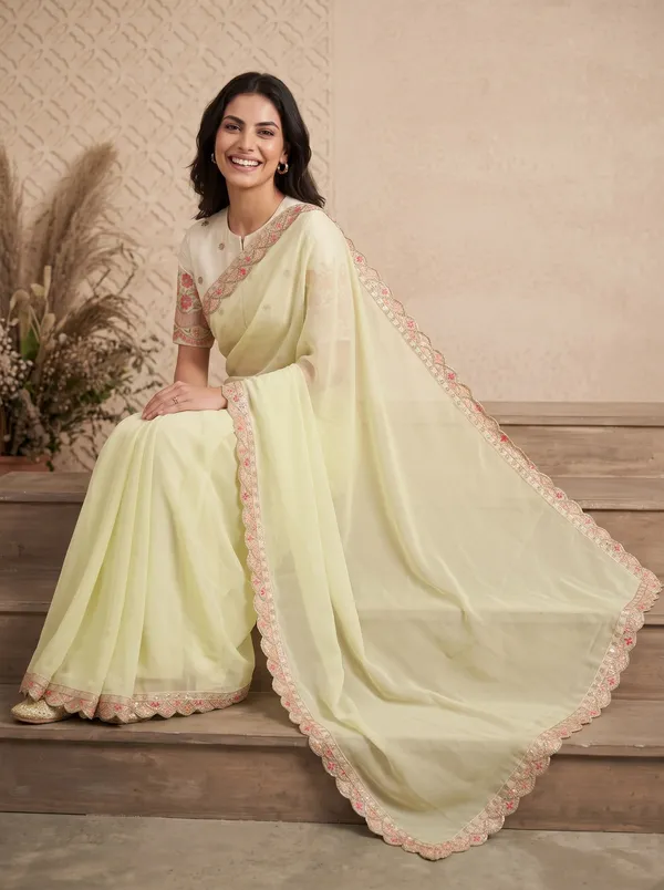 Ready_to_Wear_Georgette_Saree_with_Beads_Work_and_Scalloped_Border