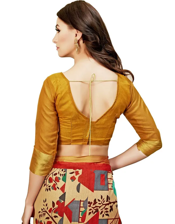 Orange_Georgette_Kalamkari_Digital_Print_Zari_Saree_For_Women_|_With_Blouse_Piece