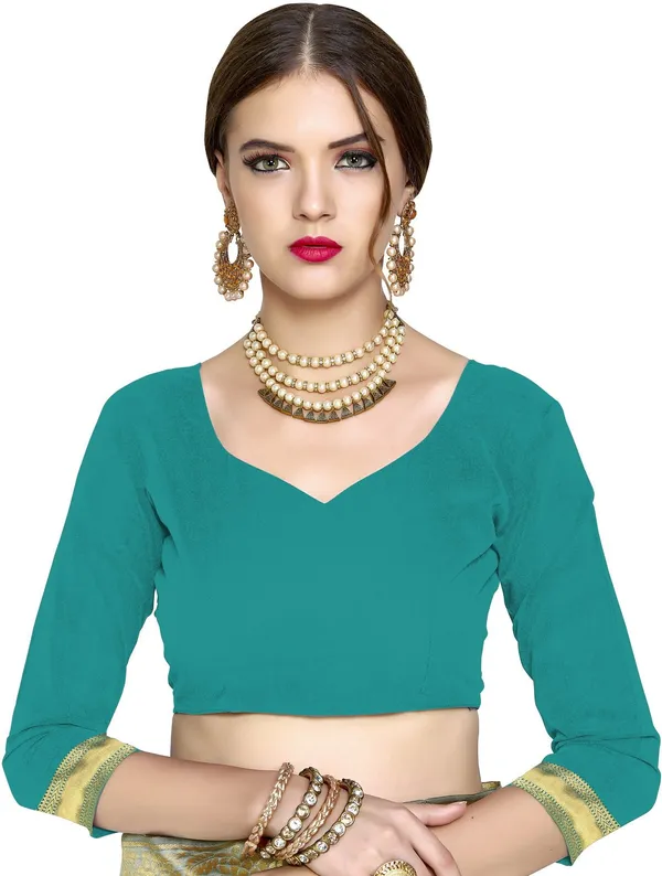 Light_Green_Banarasi_Silk_Blend_Woven_Saree_For_Women_|_With_Blouse_Piece