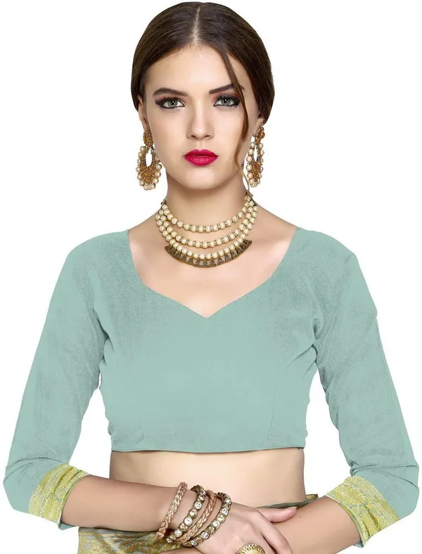 Light_Green_Banarasi_Silk_Blend_Woven_Jacquard_Saree_For_Women_|_With_Blouse_Piece