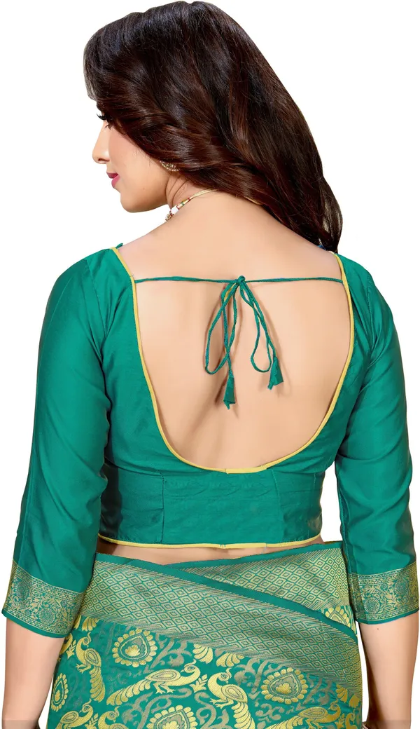 Light_Green_Georgette_Woven_Kanjivaram_Jacquard_Saree_For_Women_|_With_Blouse_Piece