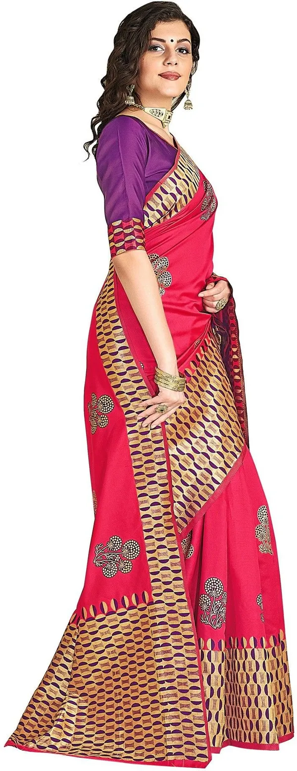 Pink_Banarasi_Silk_Blend_Jacquard_Resham_Zari_Woven_Saree_For_Women_|_With_Blouse_Piece