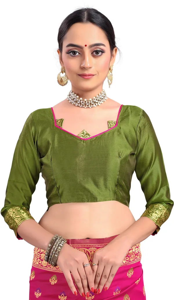 Pink_Banarasi_Silk_Blend_Jacquard_Woven_Saree_For_Women_|_With_Blouse_Piece