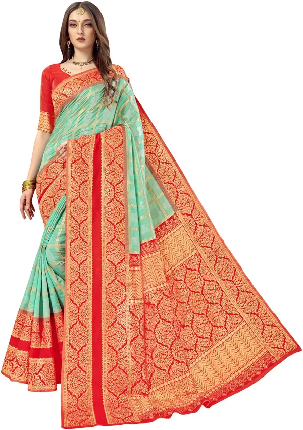 Green_Patola_Silk_Jacquard_Woven_Saree_For_Women_|_With_Blouse_Piece