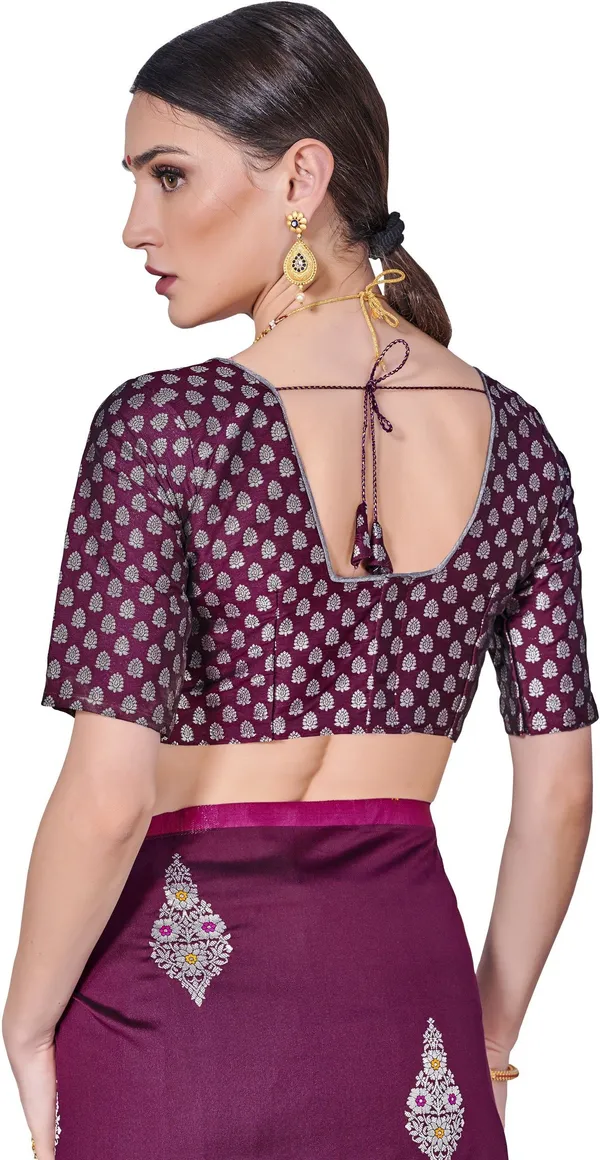 Purple_Banarasi_Silk_Blend_Woven_Jacquard_Saree_For_Women_|_With_Blouse_Piece