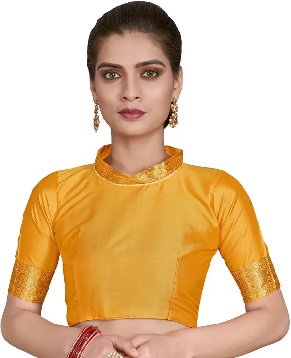 Mustard_Jacquard_Woven_Paithani_Silk_Saree_For_Women_|_With_Blouse_Piece