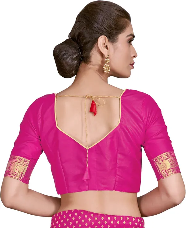 Pink_Georgette_Woven_Banarasi_Jacquard_Saree_For_Women_|_With_Blouse_Piece