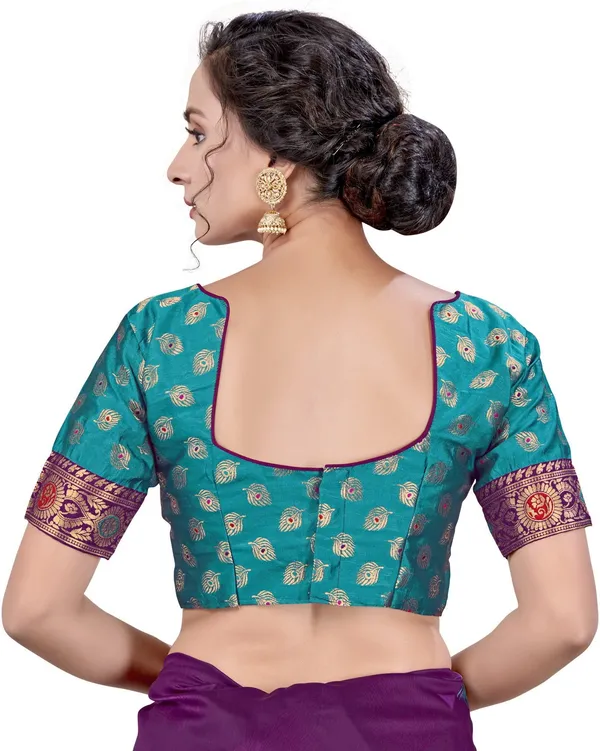 Purple_Georgette_Jacquard_Embroidered_Bollywood_Saree_For_Women_|_With_Blouse_Piece