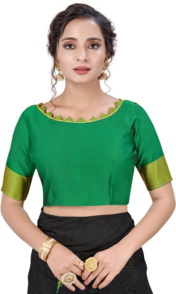 Black_Jacquard_Silk_Blend_Woven_Embellished_Saree_For_Women_|_With_Blouse_Piece