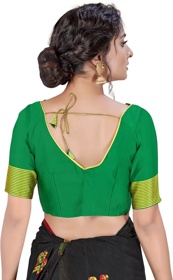 Black_Jacquard_Silk_Blend_Woven_Embellished_Saree_For_Women_|_With_Blouse_Piece