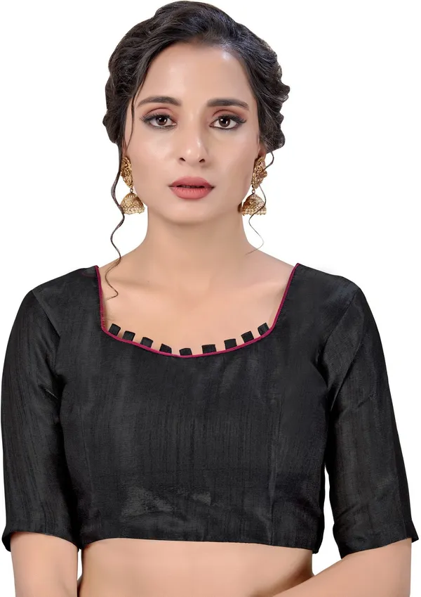 Blue_Black_Georgette_Woven_Embellished_Saree_For_Women_|_With_Blouse_Piece