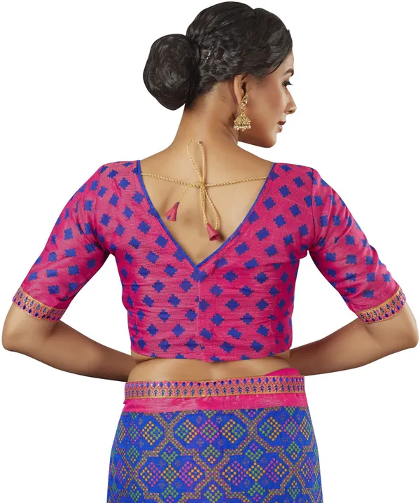 Blue_Brasso_Bandhani_Printed_Saree_For_Women_|_With_Blouse_Piece