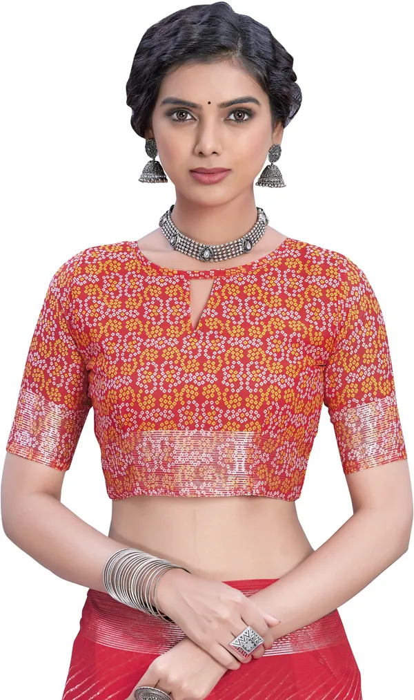 Pink_Georgette_Printed_Leheria_Saree_For_Women_|_With_Blouse_Piece