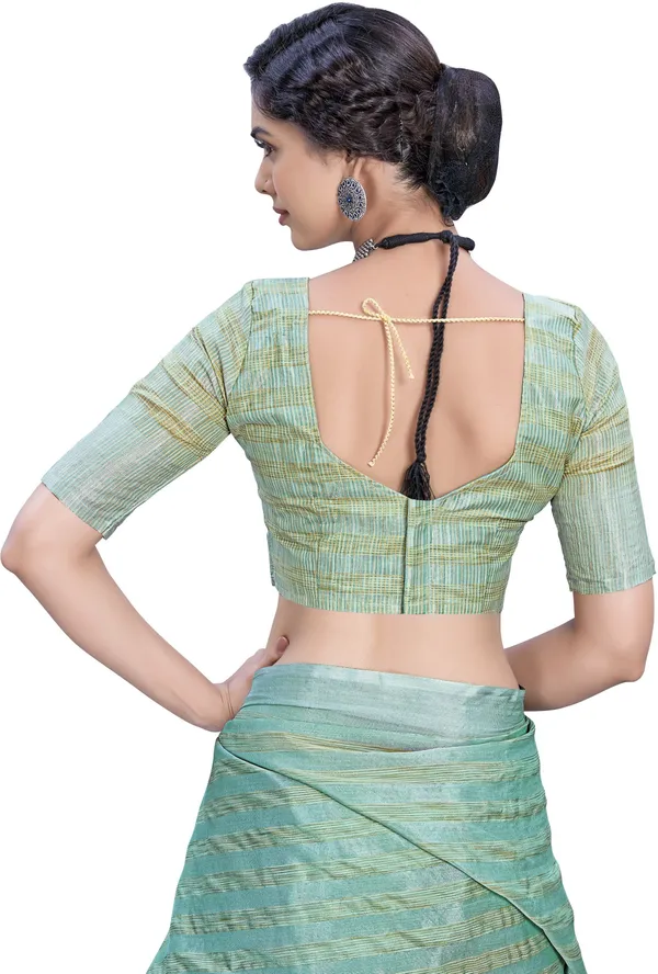 Light_Blue_Georgette_Woven_Stripe_Zari_Saree_For_Women_|_With_Blouse_Piece