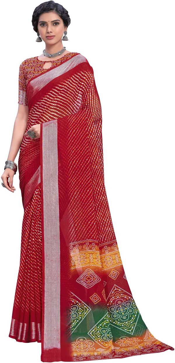 Red_Georgette_Printed_Bollywood_Saree_For_Women_|_With_Blouse_Piece