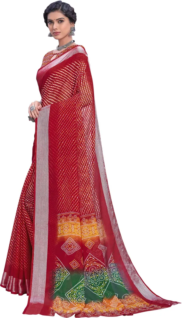 Red_Georgette_Printed_Bollywood_Saree_For_Women_|_With_Blouse_Piece
