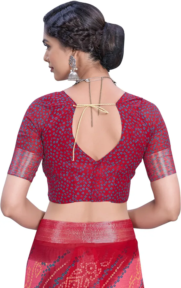 Pink_Bandhani_Viscose_Rayon_Printed_Saree_For_Women_|_With_Blouse_Piece