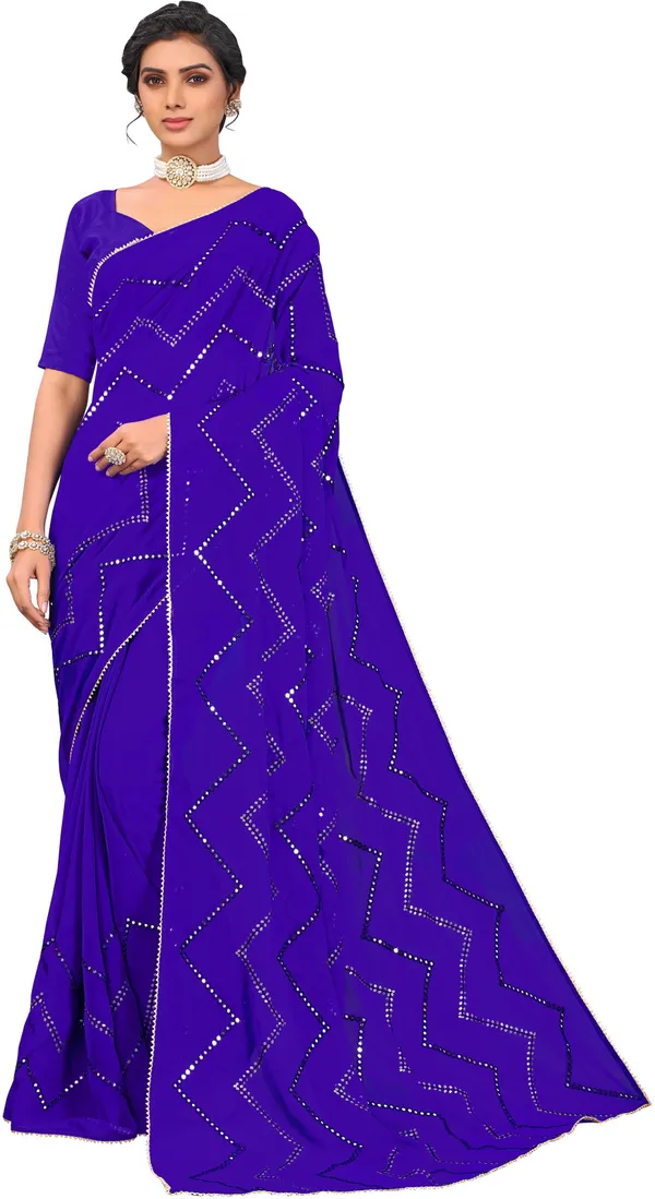 Blue_Georgette_Sequin_Mirror_Embroidered_Bollywood_Saree_For_Women_|_With_Blouse_Piece