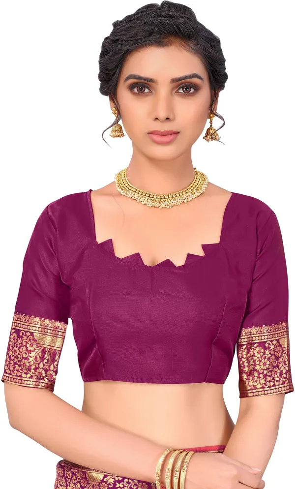 Pink_Banarasi_Silk_Blend_Jacquard_Zari_Floral_Saree_For_Women_|_With_Blouse_Piece