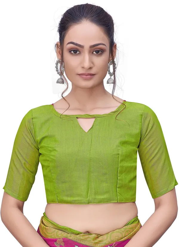 Green_Pink_Brasso_Printed_Kalamkari_Saree_For_Women_|_With_Blouse_Piece