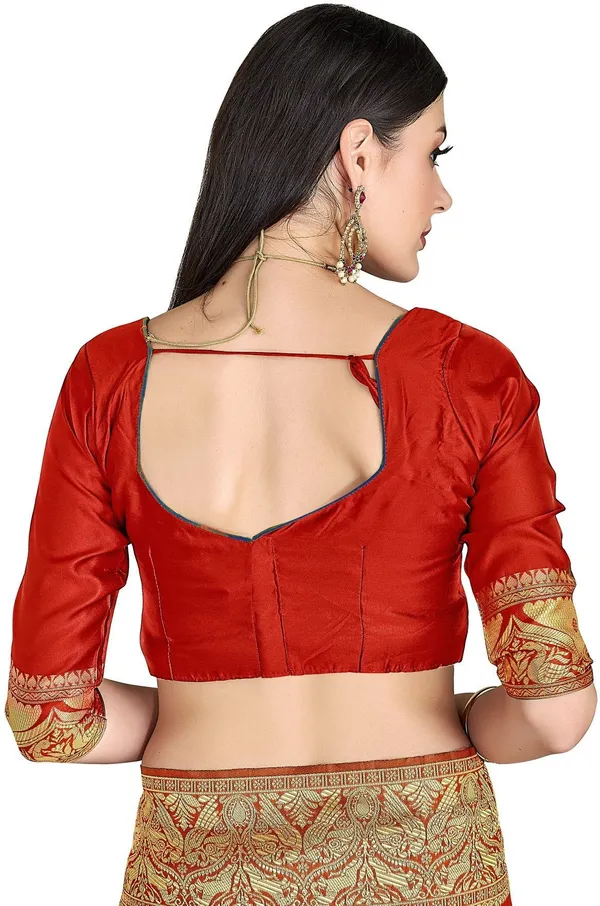 Red_Blue_Georgette_Woven_Banarasi_Jacquard_Saree_For_Women_|_With_Blouse_Piece
