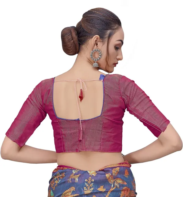 Red_Blue_Brasso_Kalamkari_Printed_Saree_For_Women_|_With_Blouse_Piece