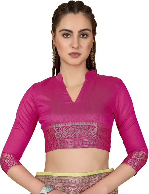 Green_Kanjivaram_Organza_Jacquard_Zari_Woven_Saree_For_Women_|_With_Blouse_Piece