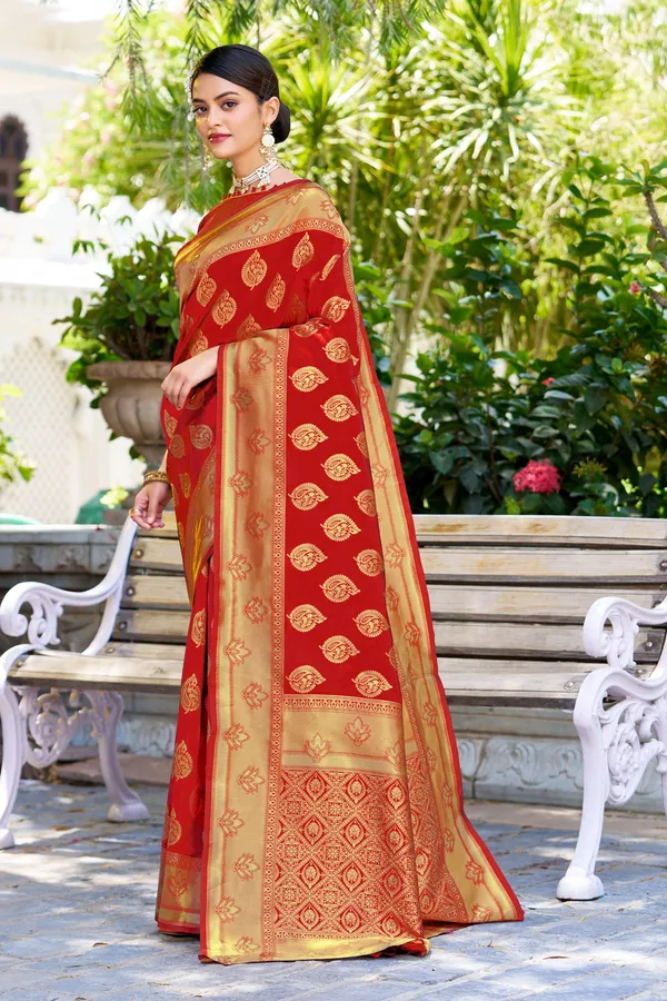 Sariya_Red_Banarasi_Jacquard_Woven_Silk_Blend_Saree_For_Women_|_With_Blouse_Piece