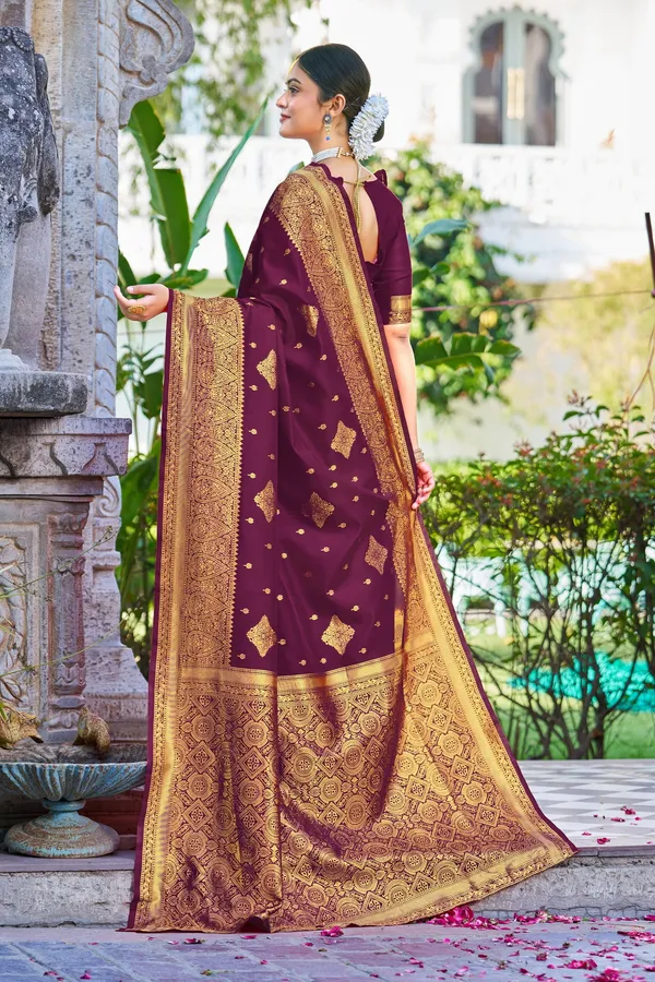 Purple_Georgette_Woven_Banarasi_Jacquard_Saree_For_Women_|_With_Blouse_Piece