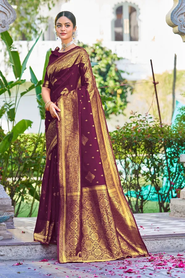 Purple_Georgette_Woven_Banarasi_Jacquard_Saree_For_Women_|_With_Blouse_Piece