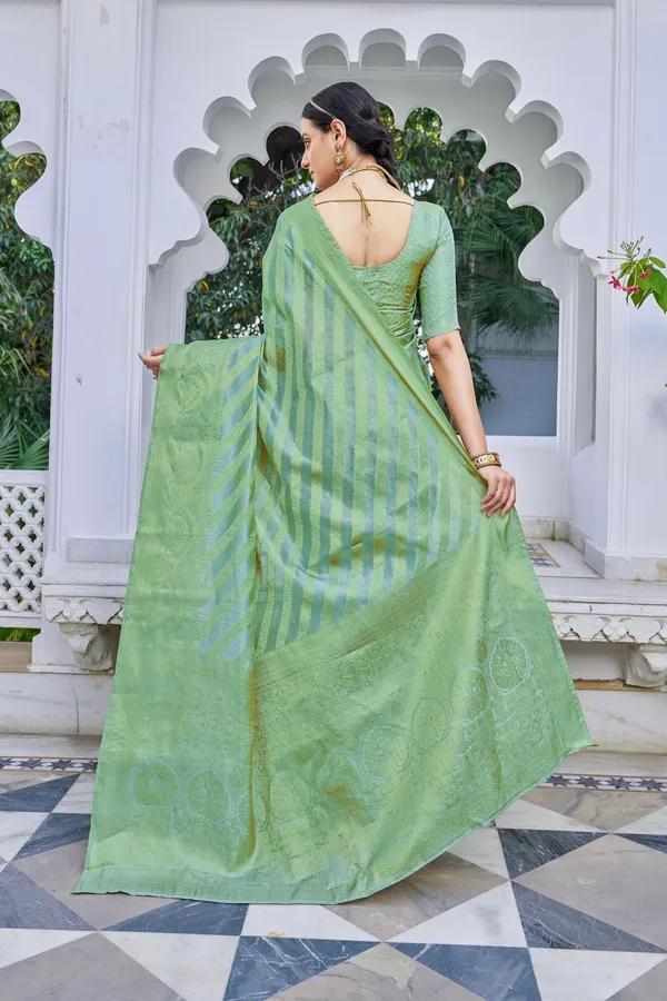 Light_Blue_Organza_Woven_Banarasi_Jacquard_Golden_Zari_Saree_For_Women_|_With_Blouse_Piece