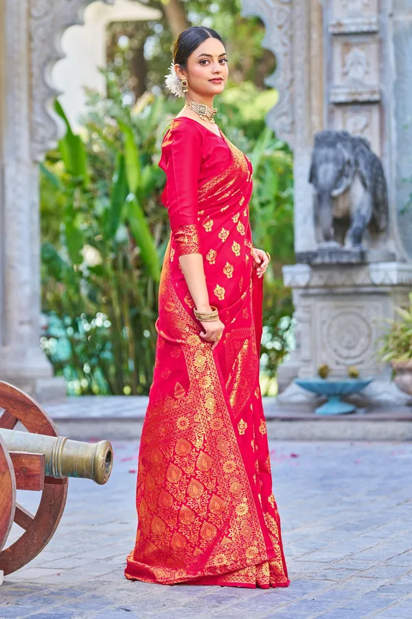 Pink_Georgette_Woven_Banarasi_Jacquard_Saree_For_Women_|_With_Blouse_Piece