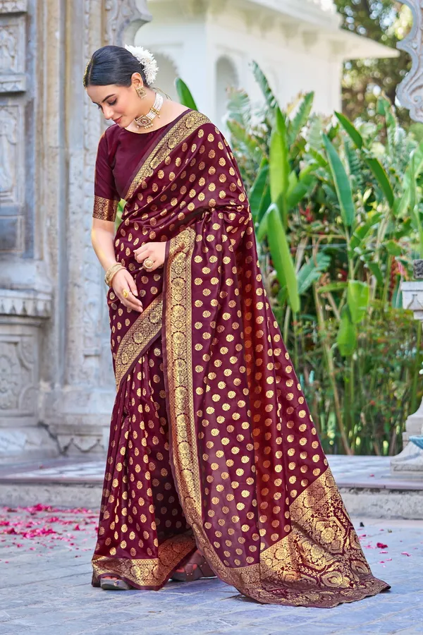 Purple_Georgette_Woven_Banarasi_Jacquard_Saree_For_Women_|_With_Blouse_Piece