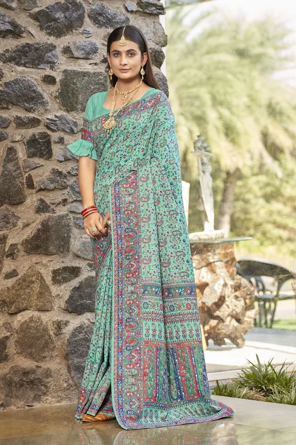Light_Green_Banarasi_Silk_Jacquard_Meenakari_Woven_Saree_For_Women_|_With_Blouse_Piece