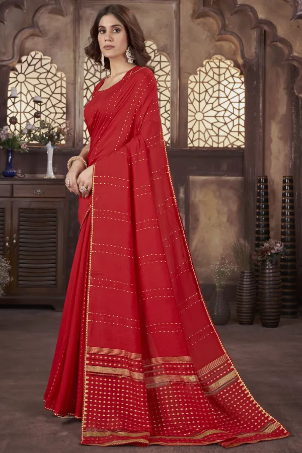 Red_Viscose_Soft_Silk_Zari_Butti_Woven_Saree_For_Women_|_With_Blouse_Piece