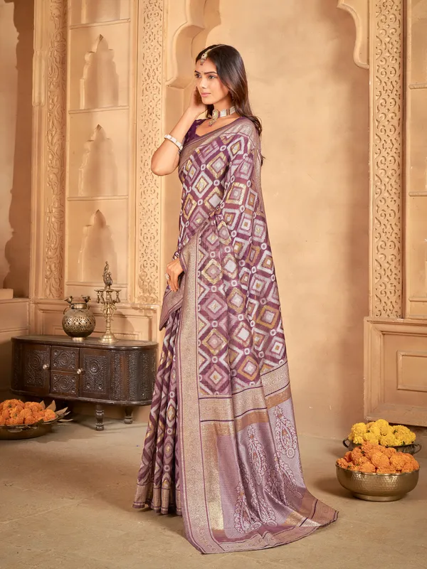 Purple_Art_Silk_Sambalpuri_Zari_Jacquard_Woven_Saree_For_Women_|_With_Blouse_Piece