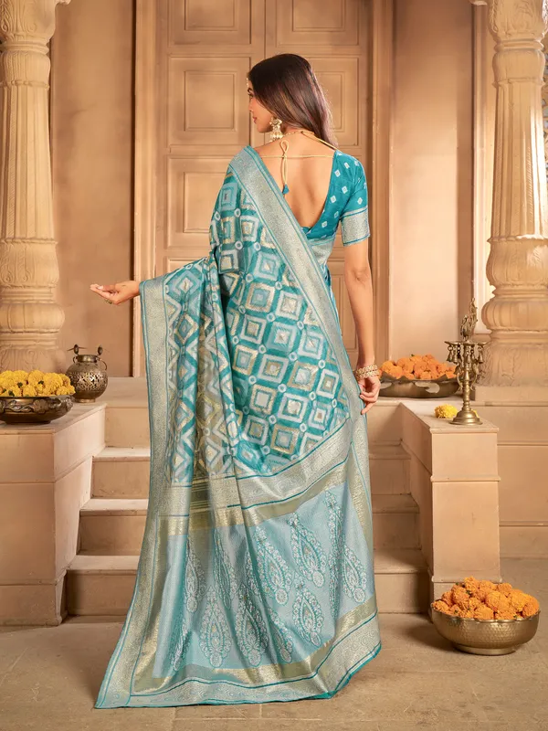 Light_Green_Art_Silk_Sambalpuri_Zari_Woven_Saree_For_Women_|_With_Blouse_Piece
