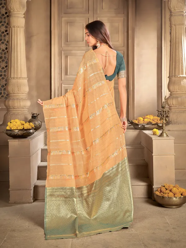 Orange_Art_Silk_Woven_Sambalpuri_Saree_For_Women_|_With_Blouse_Piece